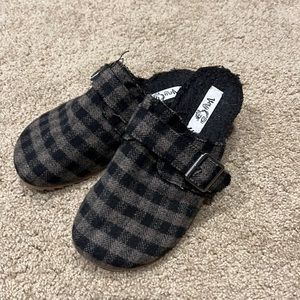 Gypsy Jazz Buffalo plaid slides